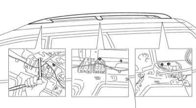  Снятие и установка профильных направляющих верхнего багажника Subaru Legacy Outback