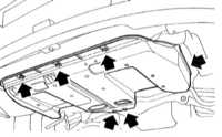  Снятие и установка панели защиты картера Subaru Legacy Outback