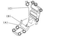  Снятие, проверка состояния и установка компонентов системы управления скоростью Subaru Legacy Outback