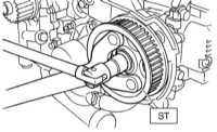  Снятие, проверка состояния и установка зубчатых колес распределительных валов Subaru Legacy Outback