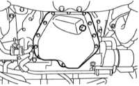  Снятие и установка нижней секции поддона картера и маслозаборника Subaru Legacy Outback