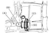  Снятие, установка и регулировка промежуточной шестерни задней передачи Subaru Legacy Outback