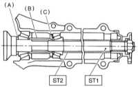  Снятие, обслуживание, установка и регулировка заднего дифференциала Т-типа Subaru Legacy Outback