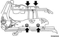  Снятие, обслуживание и установка сидений Subaru Legacy Outback