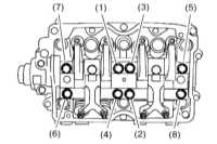  Снятие, проверка состояния и установка элементов привода клапанов Subaru Legacy Outback