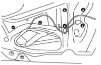  Снятие, установка и регулировка дверных стекол и компонентов стеклоподъемников Subaru Legacy Outback