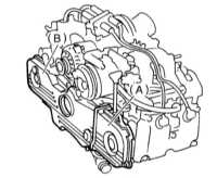  Снятие и установка передних крышек привода ГРМ Subaru Legacy Outback