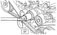  Снятие и установка ремня привода ГРМ, проверка состояния компонентов Subaru Legacy Outback