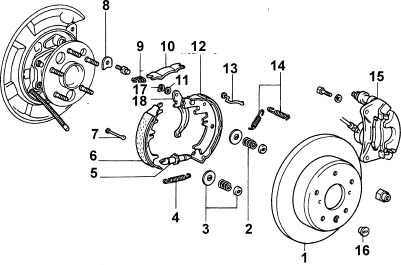  Замена тормозных колодок ручного тормоза на задних дисковых тормозах Toyota Camry