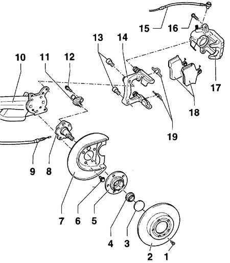  Замена задних тормозных колодок на дисковых тормозах Volkswagen Golf IV