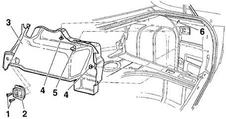  Боковая отделка багажного отделения моделей Седан Volkswagen Passat B5