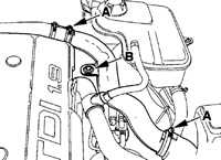  Замена топливного фильтра (дизельные двигатели) Volkswagen Passat B5