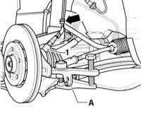  Снятие и установка рулевой тяги/наконечника рулевой тяги Audi A3
