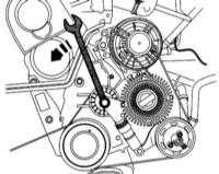  Снятие и установка ремня привода вспомогательных агрегатов Audi A4