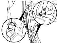  Снятие и установка газонаполненного упора капота/крышки багажника BMW 3 (E46)