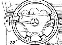  Проверка свободного хода рулевого колеса Mercedes-Benz W201