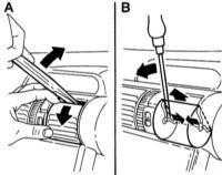  Снятие и установка дефлекторов воздуховодов Opel Corsa