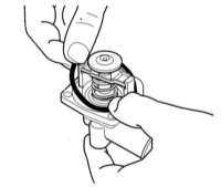  Снятие, установка и проверка исправности функционирования термостата Opel Corsa