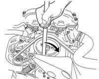  Снятие и установка водяного насоса Opel Corsa