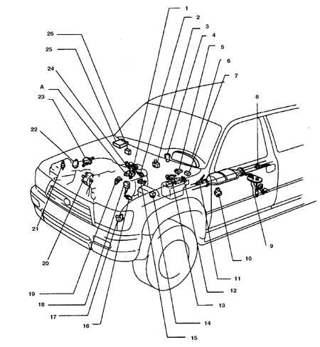 Расположение устройств систем снижения токсичности Toyota 4runner