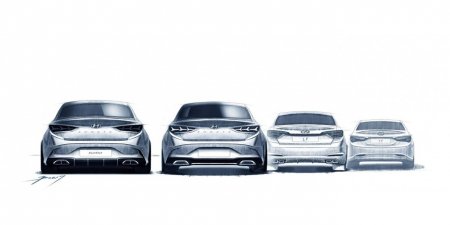 Hyundai показал изображения новой «Сонаты»