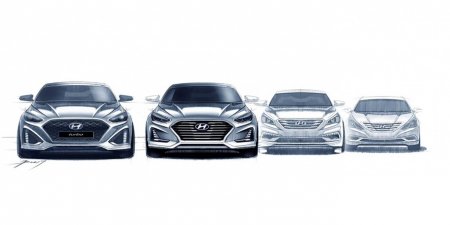 Hyundai показал изображения новой «Сонаты»